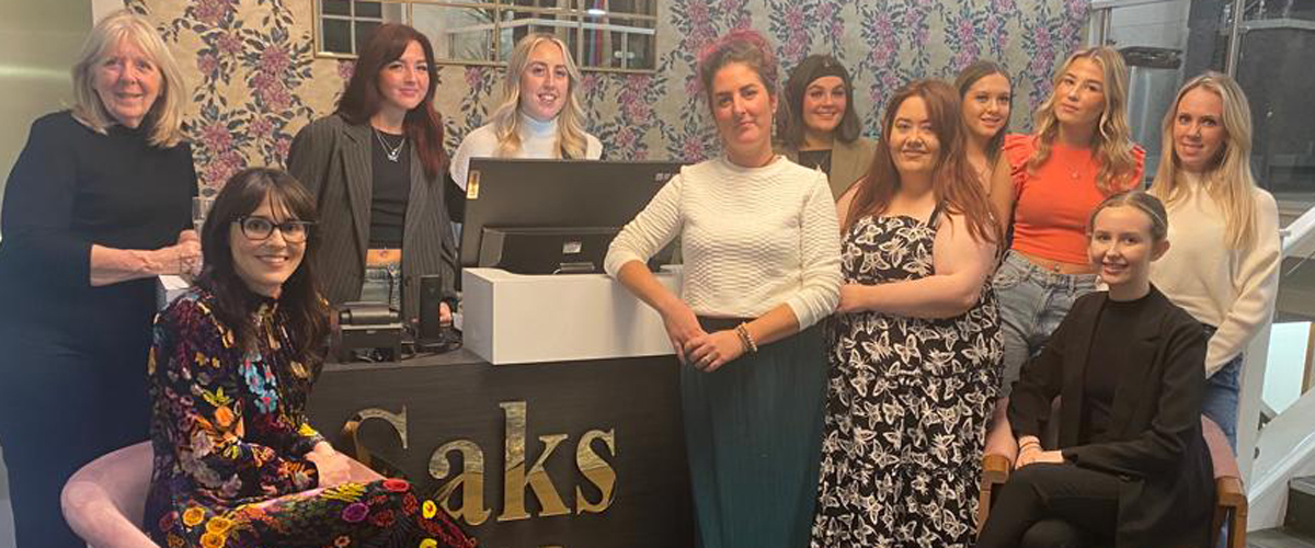 Team at saks Chester, inside the salon.