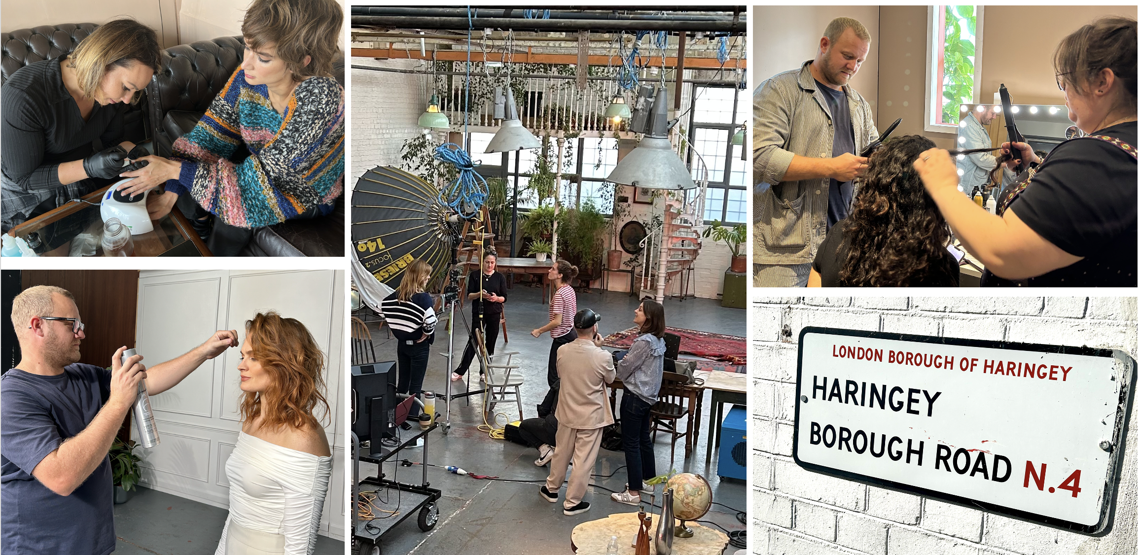 Behind the scenes of the saks campaign images.