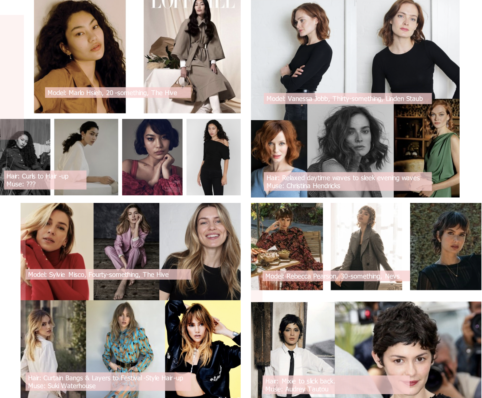 Moodboard for Saks campaign 