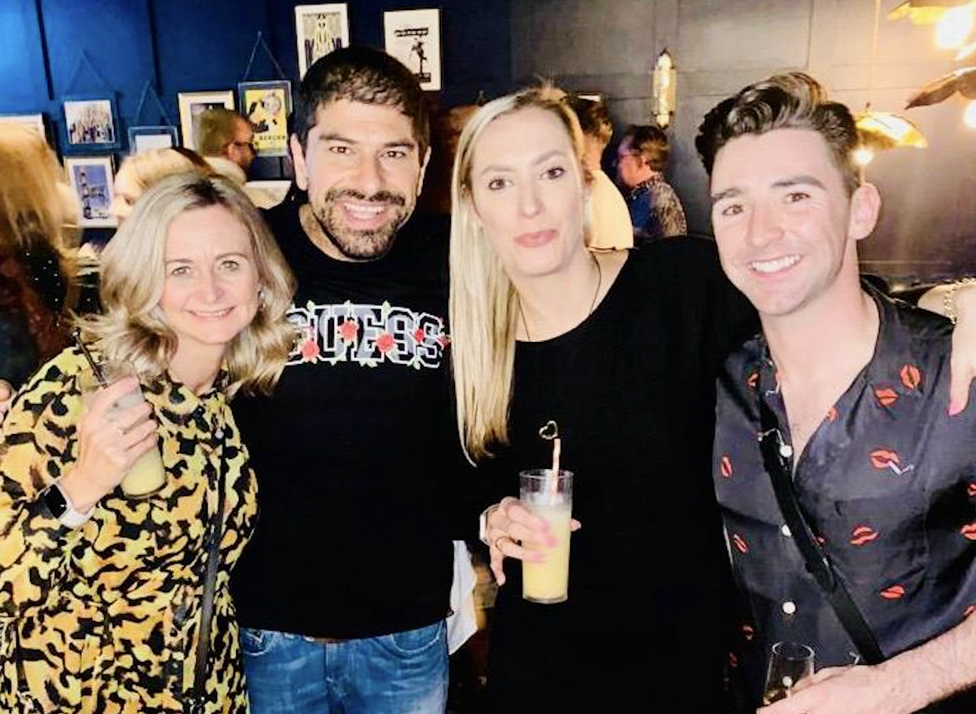 Saks salon owners with Georgie from L'Oreal Professionnel