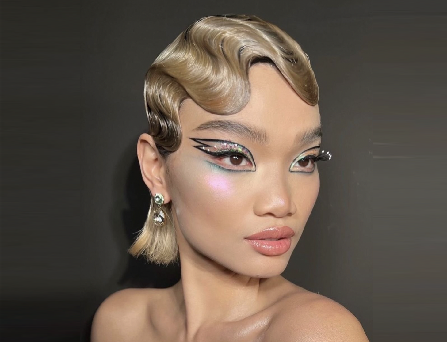 Hair styling by Luke pluckrose, Saks' creative director. 