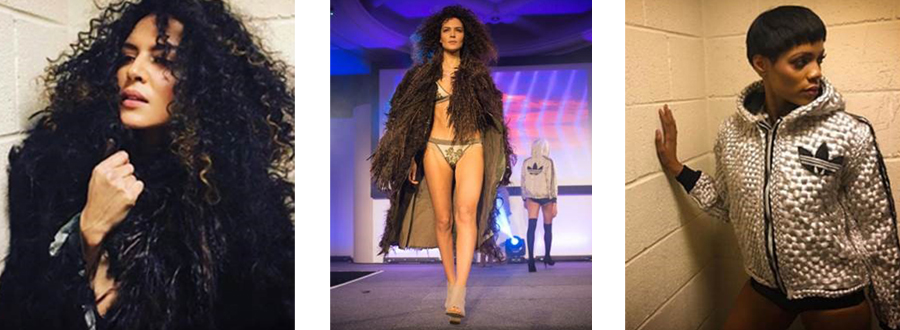 Wearable hair garments.