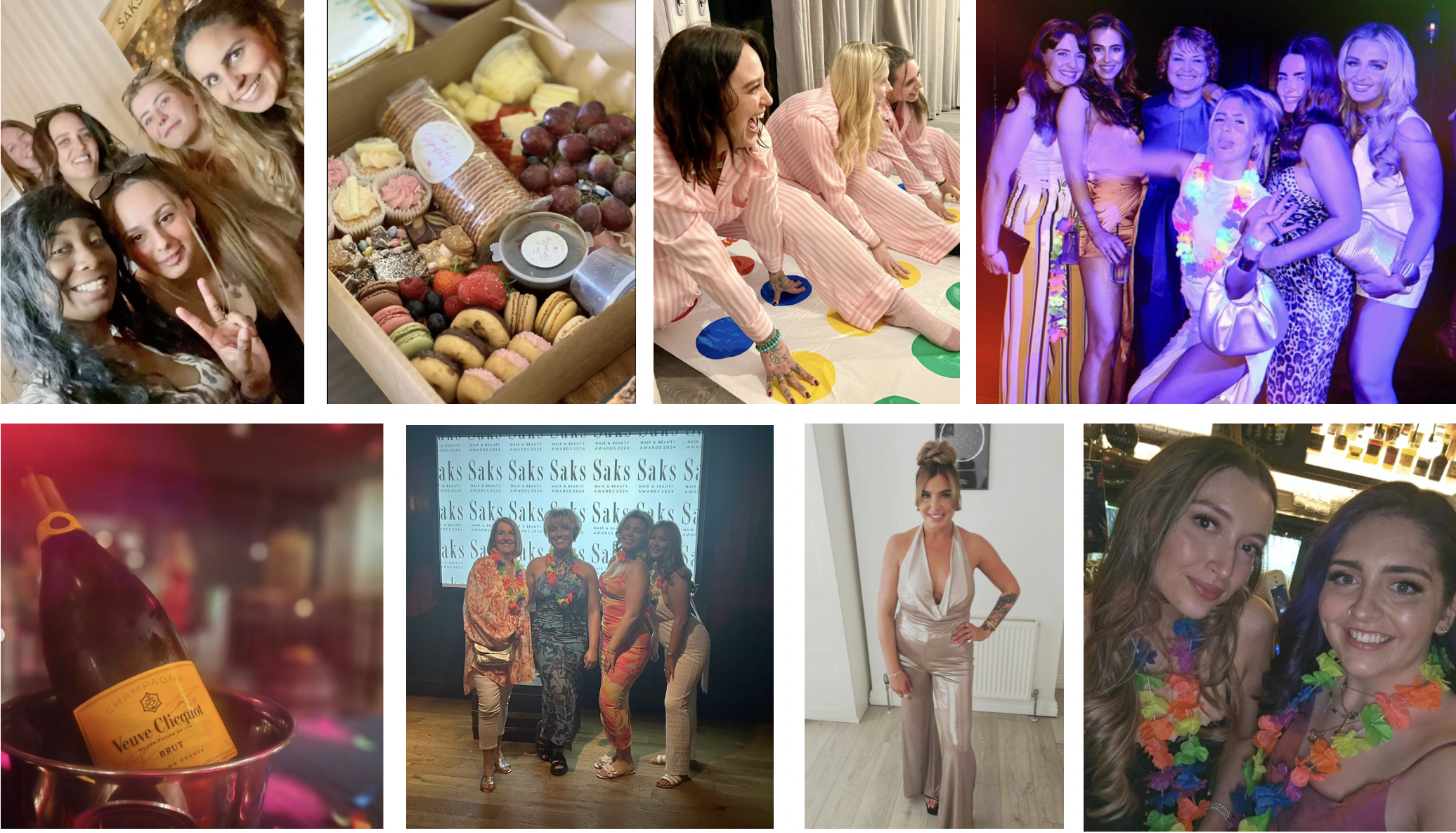 Montage of Saks teams celebrating the Saks awards 2024.