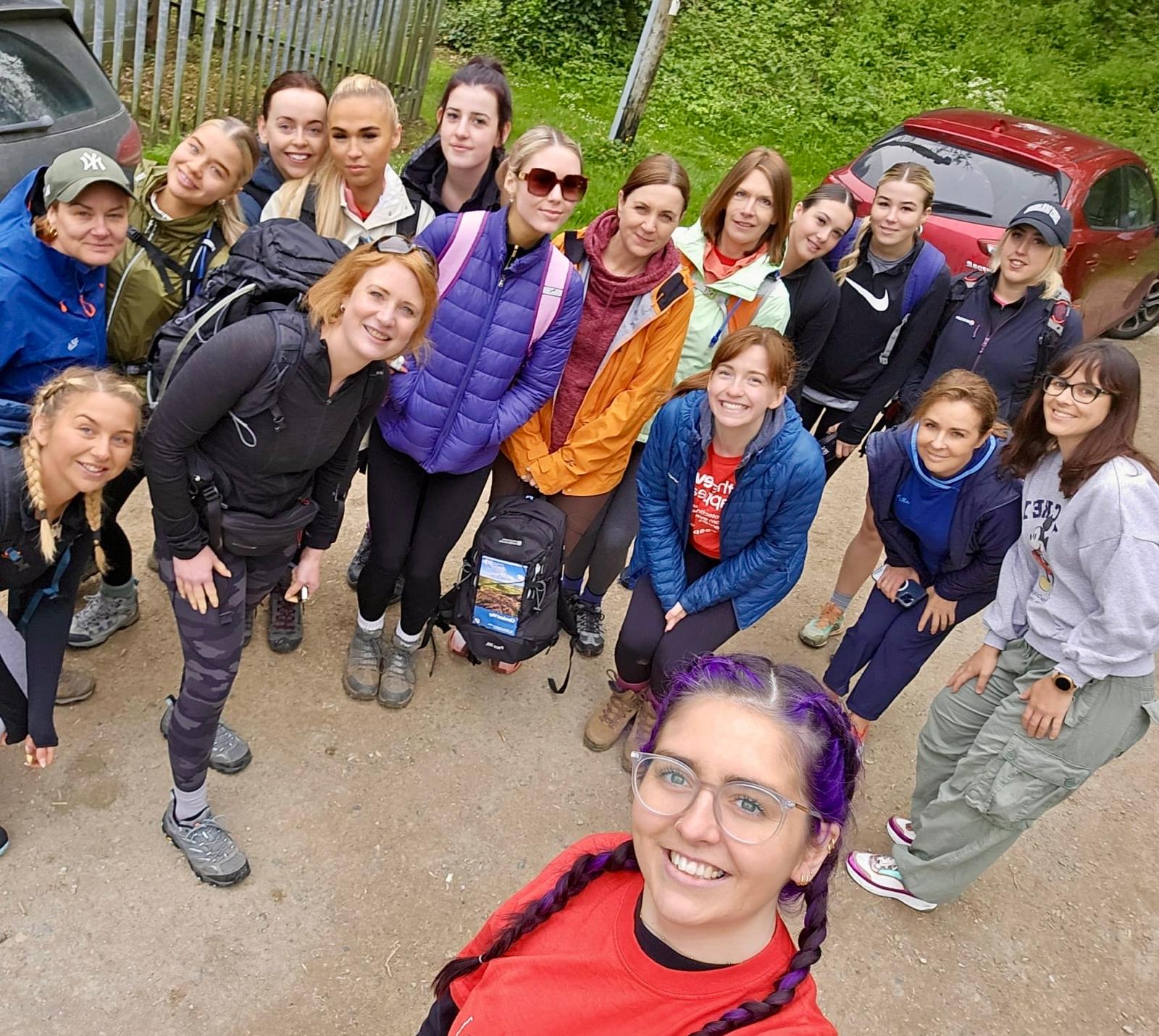 saks team fundraising for the eve appeal.