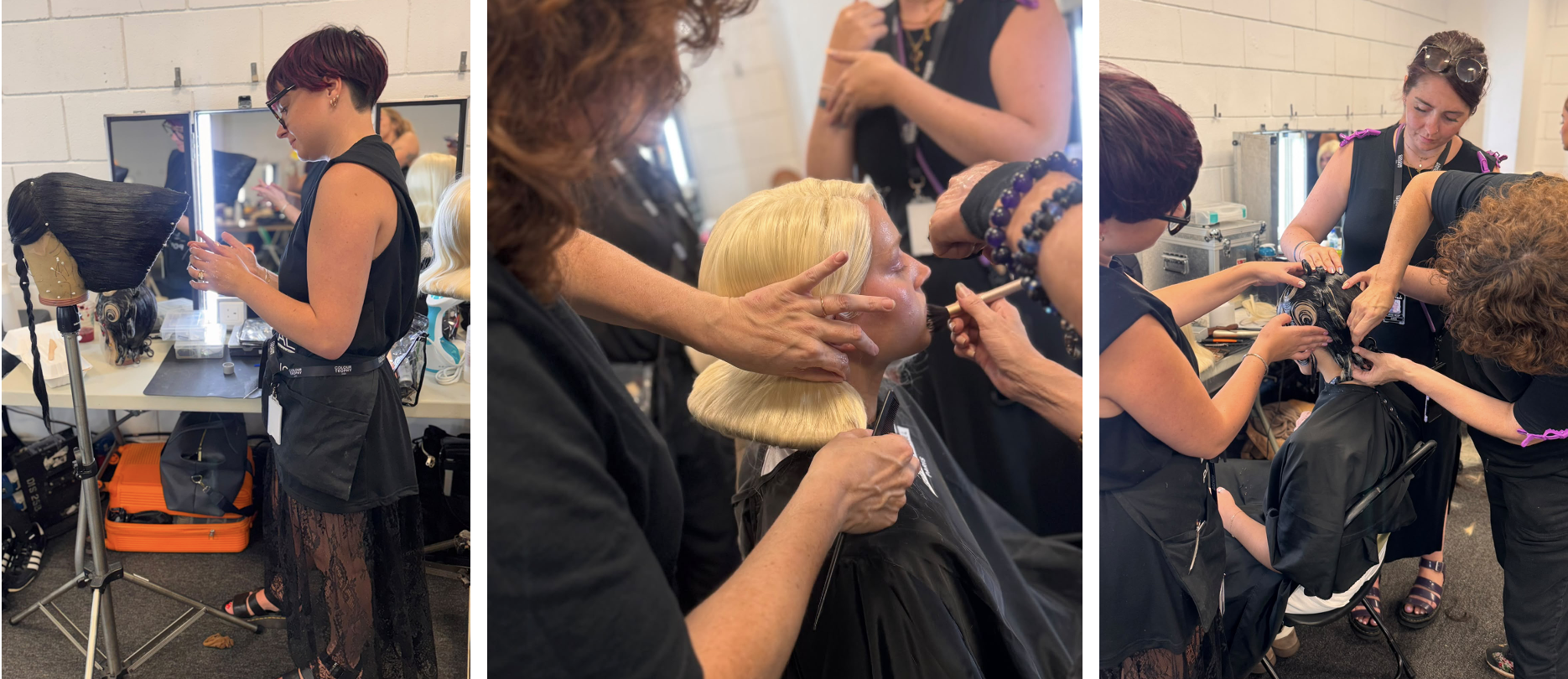 L'Oreal Colour Trophy Eras show - backstage hair by Saks 