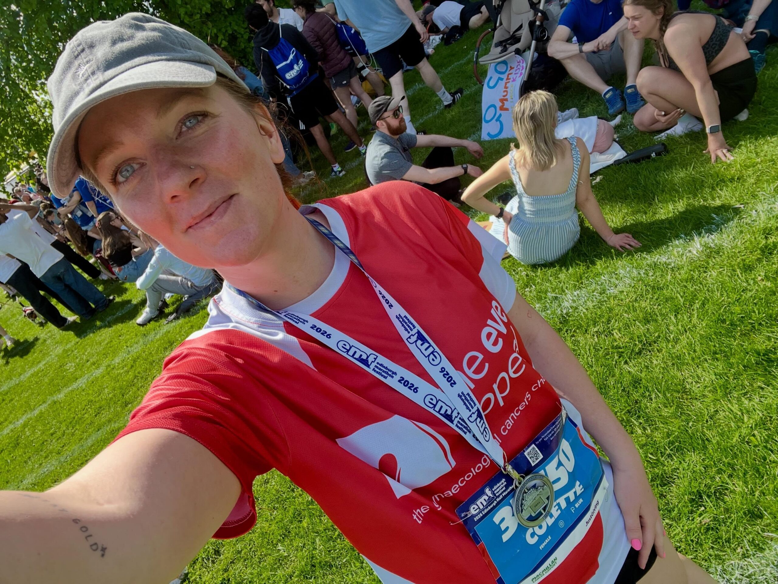 Colette at Saks Aberdeen in Edinburgh Half Marathon