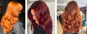 Auburn hair transformations created at Saks Doncaster, Kings Hill and Redcar