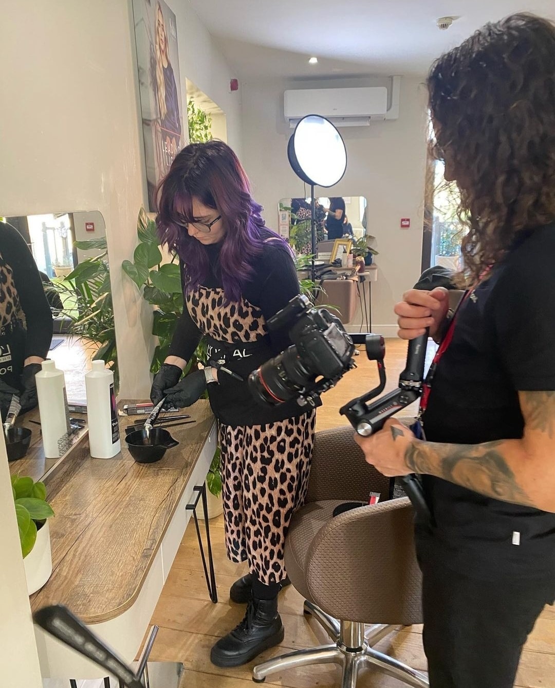 Jess from Saks Hair Barnard Castle at the Saks Signature Colours Shoot